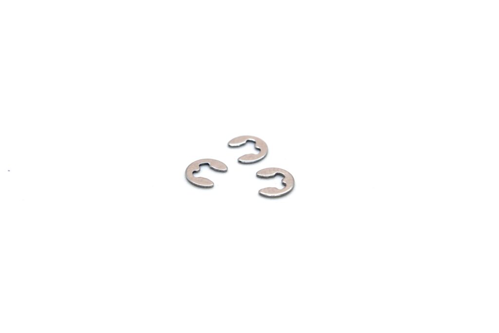 E-clip set black or stainless